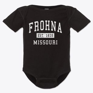Frohna Missouri Classic Established Baby Onesie