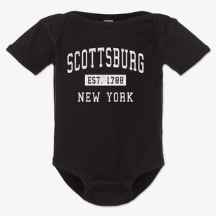 Scottsburg New York Classic Established Baby Onesie