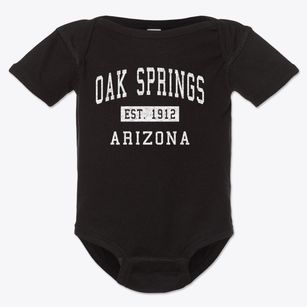 Oak Springs Arizona Classic Established Baby Onesie