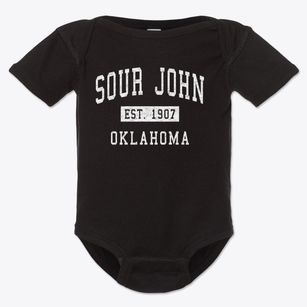 Sour John Oklahoma Classic Established Baby Onesie