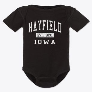 Hayfield Iowa Classic Established Baby Onesie