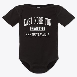 East Norriton Pennsylvania Classic Established Baby Onesie