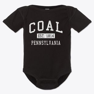 Coal Pennsylvania Classic Established Baby Onesie