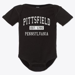 Pittsfield Pennsylvania Classic Established Baby Onesie