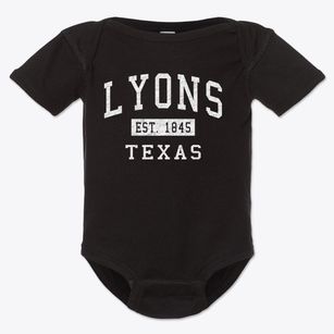 Lyons Texas Classic Established Baby Onesie
