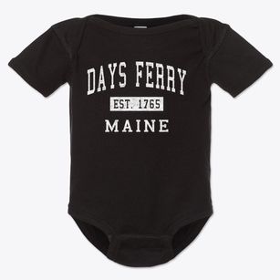 Days Ferry Maine Classic Established Baby Onesie