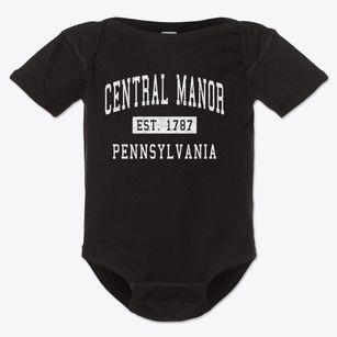 Central Manor Pennsylvania Classic Established Baby Onesie
