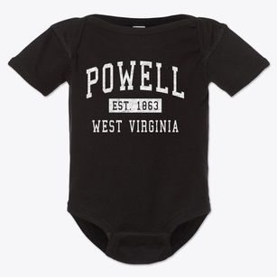 Powell West Virginia Classic Established Baby Onesie