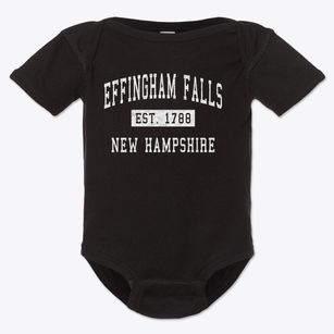 Effingham Falls New Hampshire Classic Established Baby Onesie