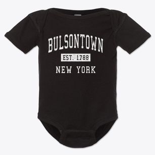 Bulsontown New York Classic Established Baby Onesie