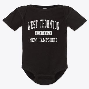 West Thornton New Hampshire Classic Established Baby Onesie