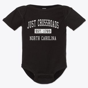 Just Crossroads North Carolina Classic Established Baby Onesie