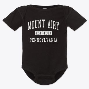 Mount Airy Pennsylvania Classic Established Baby Onesie