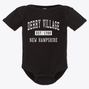 Derry Village New Hampshire Classic Established Baby Onesie
