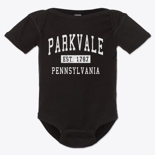 Parkvale Pennsylvania Classic Established Baby Onesie