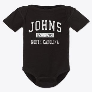 Johns North Carolina Classic Established Baby Onesie