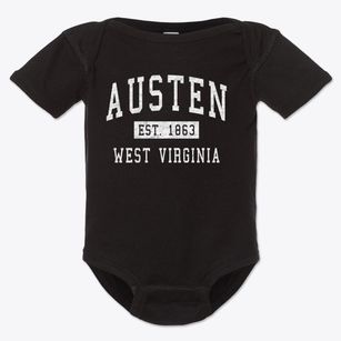 Austen West Virginia Classic Established Baby Onesie