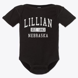 Lillian Nebraska Classic Established Baby Onesie