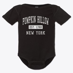 Pumpkin Hollow New York Classic Established Baby Onesie