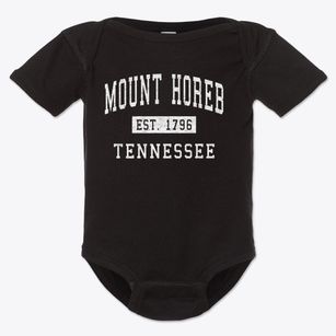 Mount Horeb Tennessee Classic Established Baby Onesie