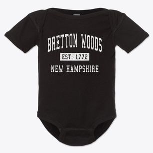 Bretton Woods New Hampshire Classic Established Baby Onesie