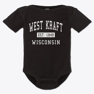 West Kraft Wisconsin Classic Established Baby Onesie