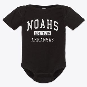 Noahs Arkansas Classic Established Baby Onesie