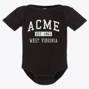 Acme West Virginia Classic Established Baby Onesie