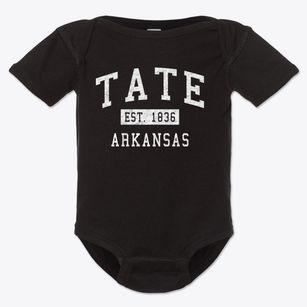 Tate Arkansas Classic Established Baby Onesie