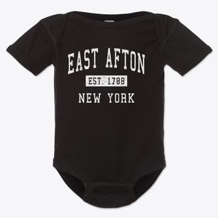 East Afton New York Classic Established Baby Onesie