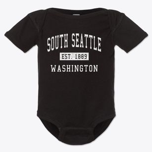 South Seattle Washington Classic Established Baby Onesie