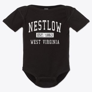Nestlow West Virginia Classic Established Baby Onesie