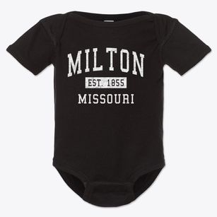 Milton Missouri Classic Established Baby Onesie
