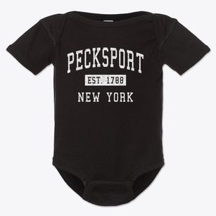 Pecksport New York Classic Established Baby Onesie