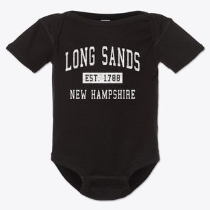 Long Sands New Hampshire Classic Established Baby Onesie