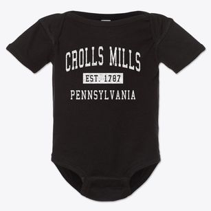 Crolls Mills Pennsylvania Classic Established Baby Onesie