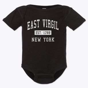 East Virgil New York Classic Established Baby Onesie