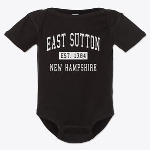East Sutton New Hampshire Classic Established Baby Onesie