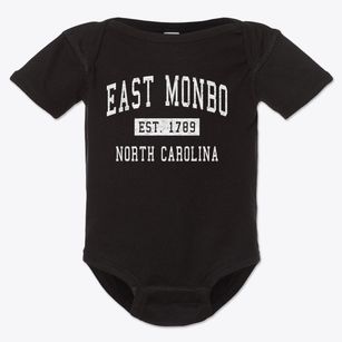 East Monbo North Carolina Classic Established Baby Onesie