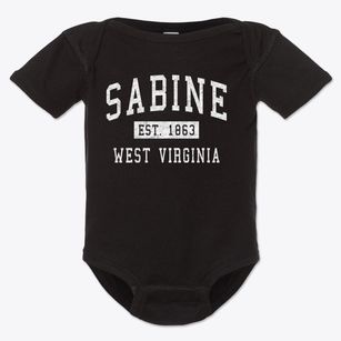Sabine West Virginia Classic Established Baby Onesie