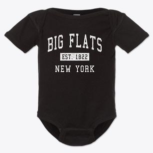 Big Flats New York Classic Established Baby Onesie