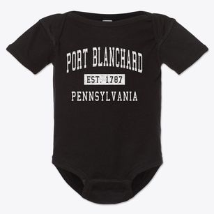 Port Blanchard Pennsylvania Classic Established Baby Onesie