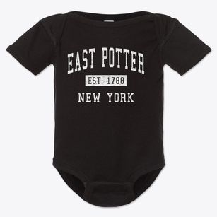 East Potter New York Classic Established Baby Onesie