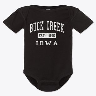 Buck Creek Iowa Classic Established Baby Onesie