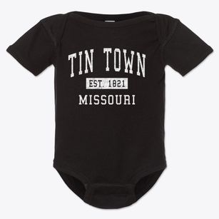 Tin Town Missouri Classic Established Baby Onesie