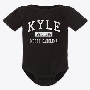 Kyle North Carolina Classic Established Baby Onesie