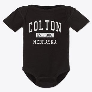 Colton Nebraska Classic Established Baby Onesie