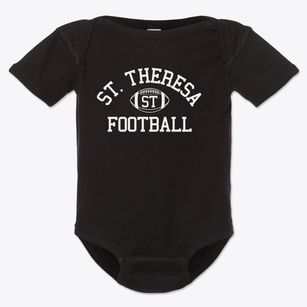 Saint Theresa School Classic Football Baby Onesie