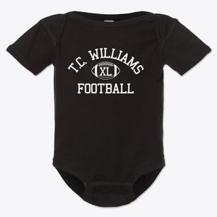 T.c. Williams High School Classic Football Baby Onesie