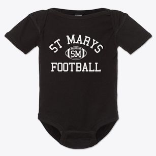 Saint Marys High School Classic Football Baby Onesie